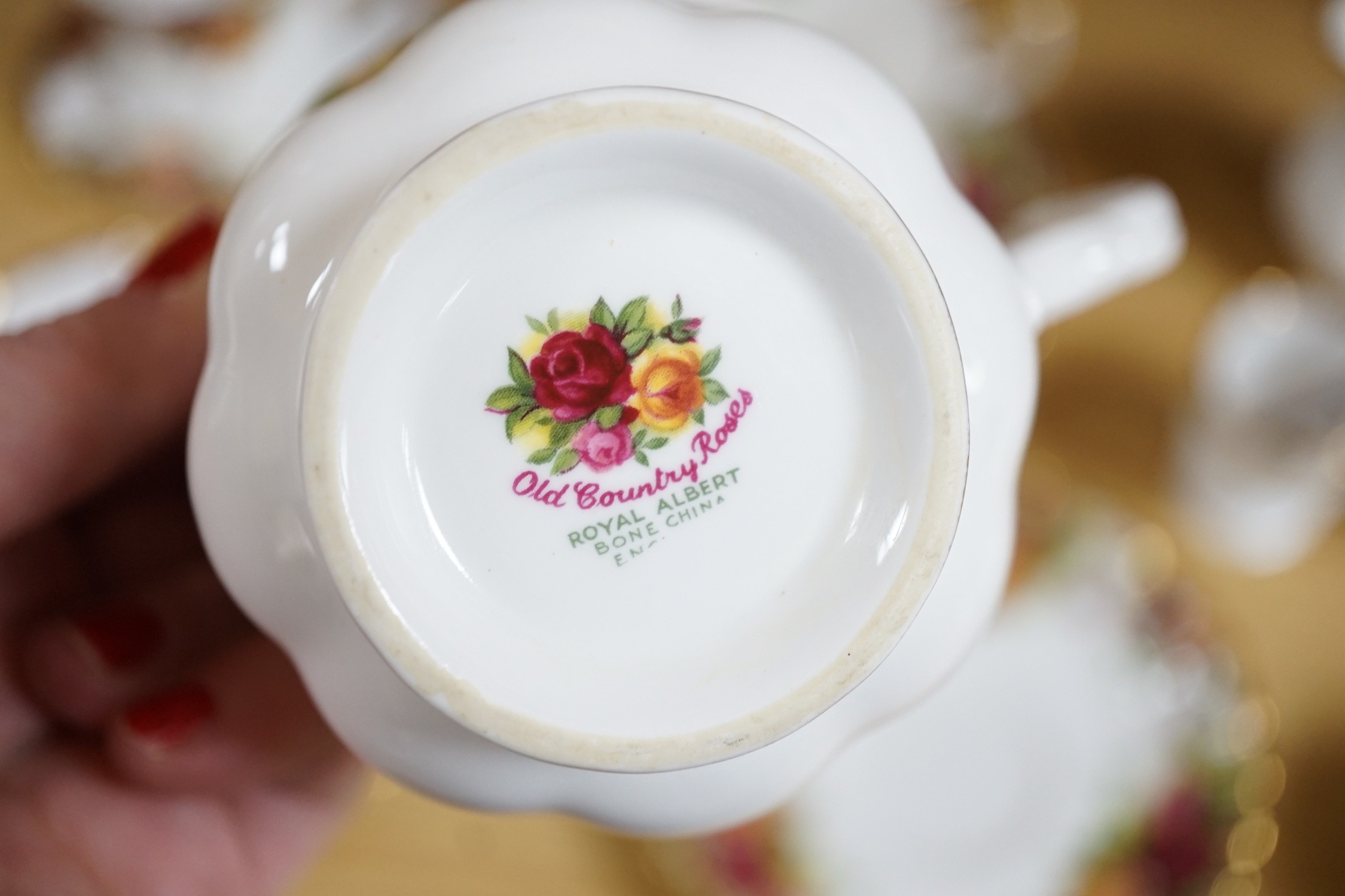 A Royal Albert Old Country Roses ten cups tea service